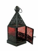 Lantern Candle Holder Red (South-Fire Element)