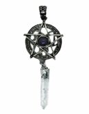 Pendant Penta Amethyst Wand