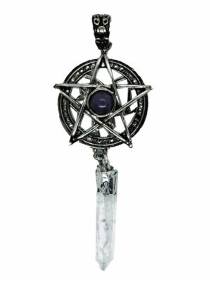 Pendant Penta Amethyst Wand