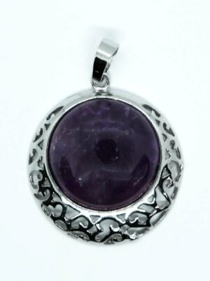 Pendant Round Amethyst