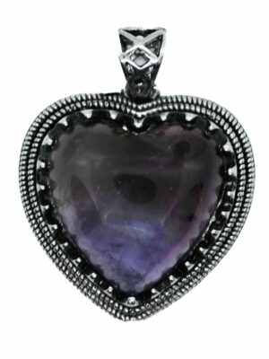 Pendant Heart Amethyst