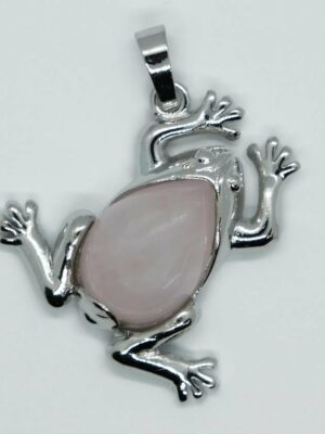 Pendant Frog Rose Quartz