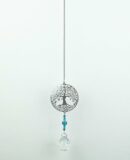 Suncatcher Tree of Life With Blue Beads