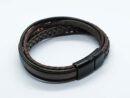 Bracelet Leather Braided Brown