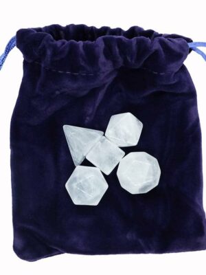 Crystal Set Platonic Clear Qz