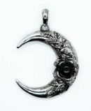 Pendant Moon Obsidian