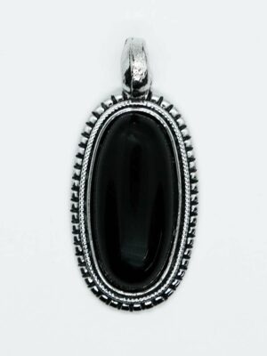 Pendant Oval Obsidian