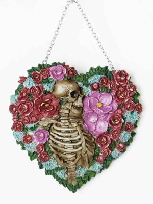 Hanging Skeleton In Flowers