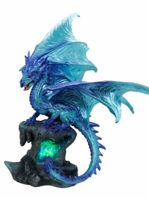 Dragon on Rock Blue