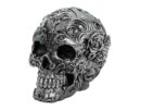 Skull Patterned Black Silver