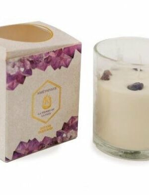Candle Amethyst 9x10cm
