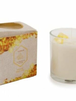 Candle Citrine 9x10cm