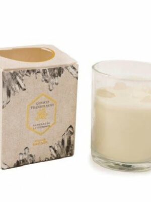 Candle Clear Quartz 9x10cm