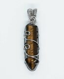 Pendant Point Wired Tiger eye