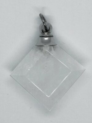 Pendant Perfume Bottle Clear Quartz