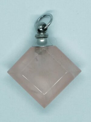 Pendant Perfume Bottle Rose Quartz