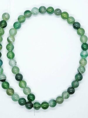 String Bead 8mm Agate Green