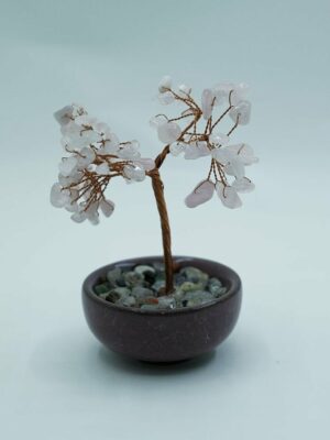 Tree Chip Rose Qz Colour Pot