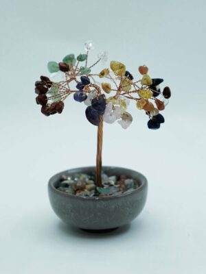 Tree Chip Multi In Colour Pot