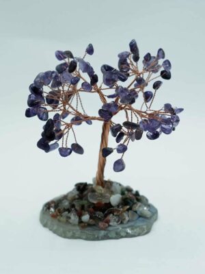 Tree Chip Amethyst On Agate