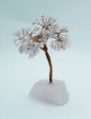Tree Chip Rose Qz With Base