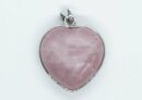 Pendant Heart Caged Rose Qz
