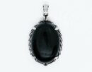 Pendant Oval Obsidian