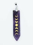 Pendant Point Moon Phase Amethyst