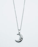 Necklace Stainless Steel Moon