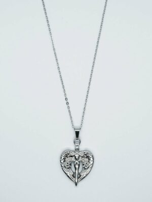 Necklace Stainless Heart Angel