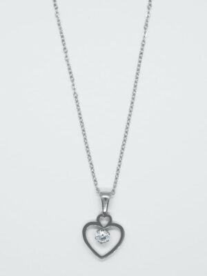 Necklace Stainless Steel Heart