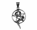 Pendant Steel Snake Pentagram
