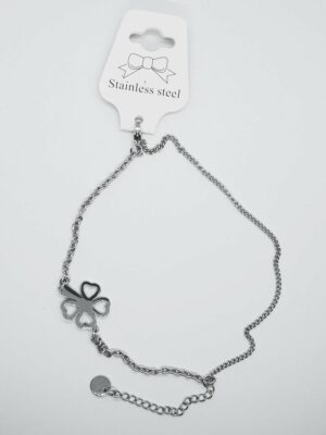 Bracelet Stainless Lucky Leaf