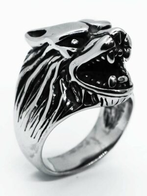 Ring Stainless Steel Wolf