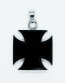Pendant Steel Black Cross