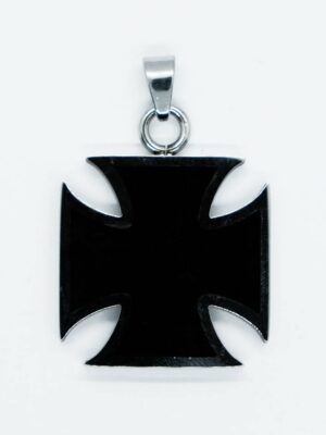 Pendant Steel Black Cross