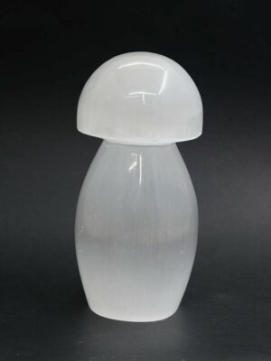 Selenite Lamp USB Mushroom 15cm