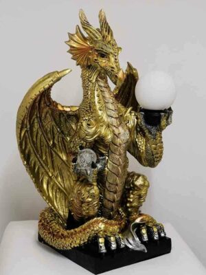Dragon Lamp Gold COLLECTION ONLY