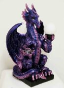 Dragon Lamp Dark Purple COLLECTION ONLY