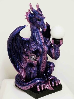 Dragon Lamp Dark Purple COLLECTION ONLY