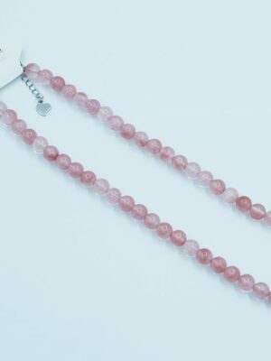 Necklace 8mm Bead Cherry Quartz
