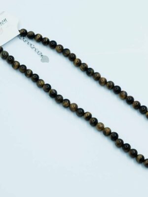 Necklace 8mm Bead Tiger Eye