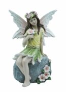 Fairy Sitting On Stone Solar