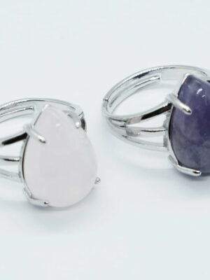 Ring Drop Shape Mix Stones Set
