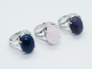 Ring Oval Shape Mix Stones Set