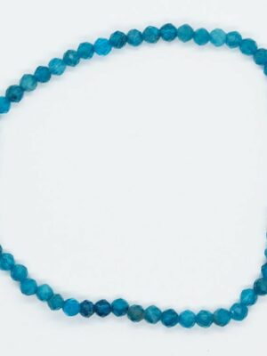 Bracelet 3mm Faceted Apatite