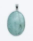 Pendant Caged Aquamarine Oval