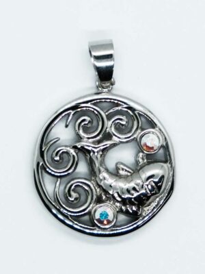 Pendant Steel Prosperity Fish