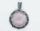 Pendant Round Wired Rose Qz