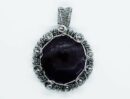 Pendant Round Wired Amethyst